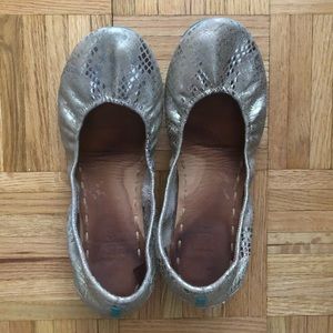 Tieks Metallic Snake 9.5 pre-owned